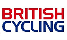 High-performance British Cycling logo featuring a cyclist silhouette and team branding, symbolising excellence and commitment in British competitive cycling sports.